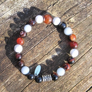 BUFFALO SPIRIT Energy Crystal BRACELET ~ Natural Gemstones ~ Abundance ~ Totem Animal, Power Animals, Animal Medicine.