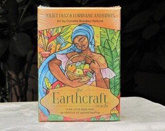 The EARTHCRAFT Oracle DECK Cards & Guidebook of Sacred Healing by Juliet Diaz and Lorriane Anderson.