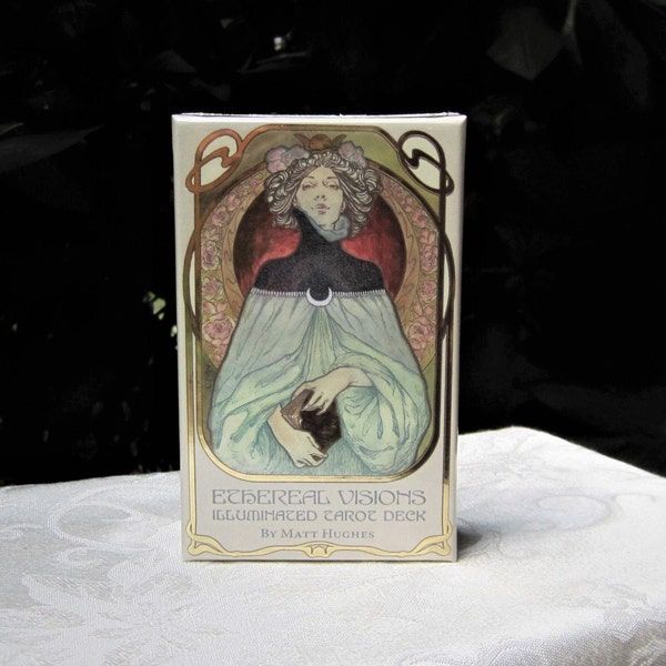 ETHEREAL VISIONS Illuminated TAROT Deck Cards & Booklet by Matt Hughes