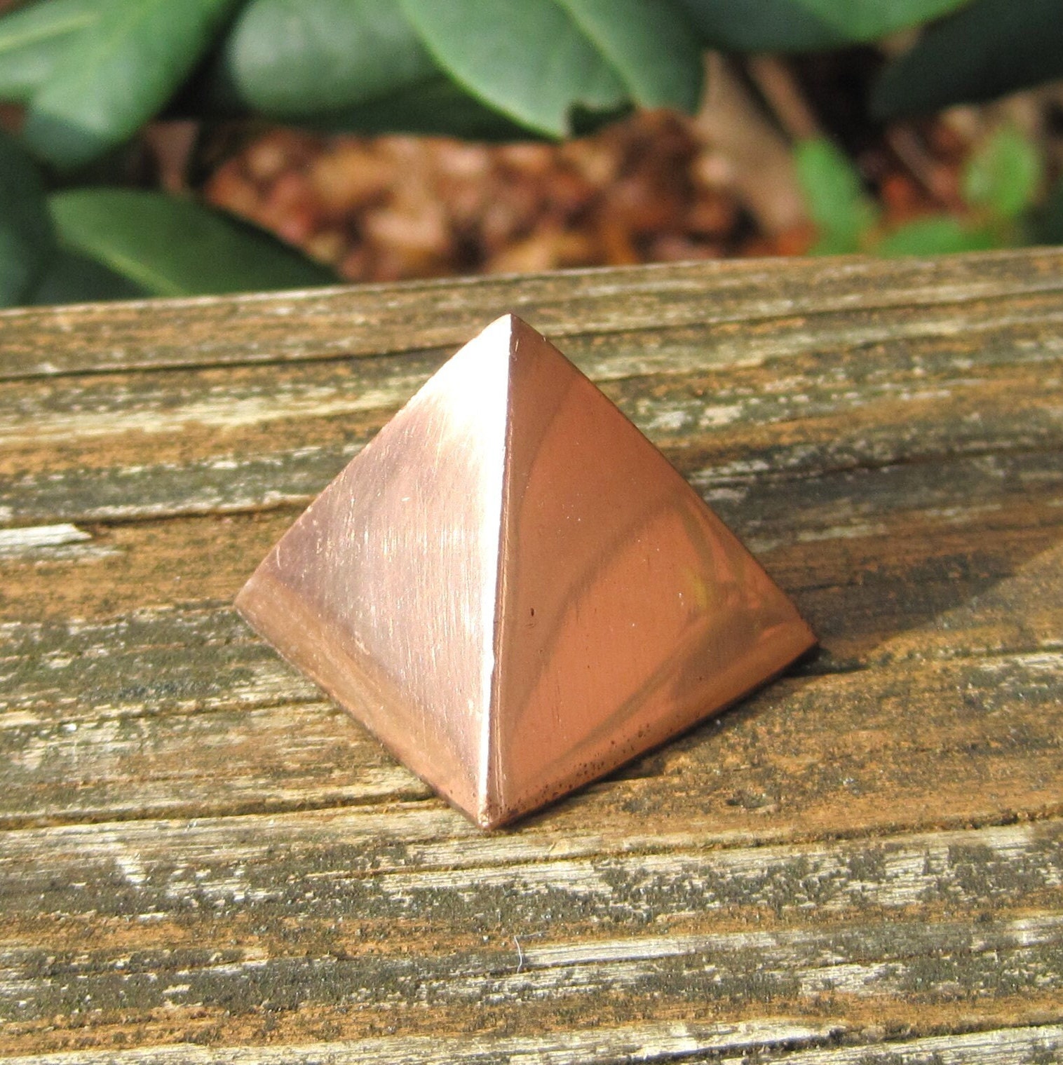 Small Copper Pyramid for Grounding. Small Meditation Pyramid.