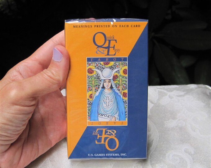 QUICK & EASY Tarot Deck Cards by U.S. Games Systems, Meanings PRINTED on Each Card. Etsy