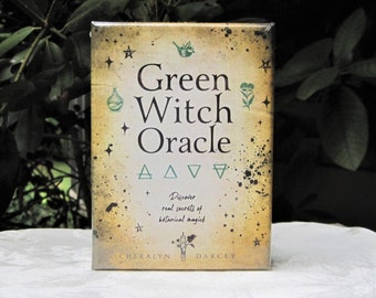 GREEN WITCH Oracle Deck Cards and Guidebook by Cheralyn Darcey - Discover Real Secrets of Botanical Magick!
