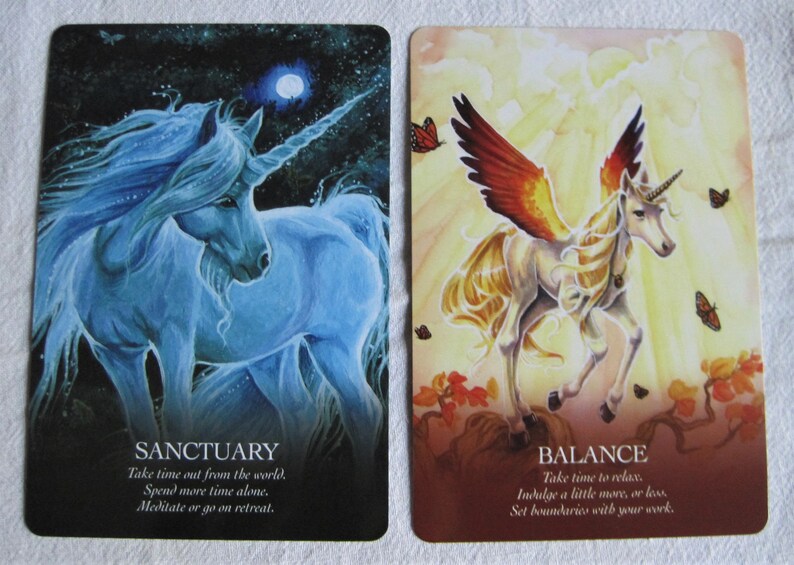 ORACLE of the UNICORNS Oracle Deck Cards and Guidebook by Etsy