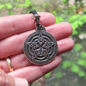 The CELTIC PENTACLE for PROTECTION - Pewter Pendant