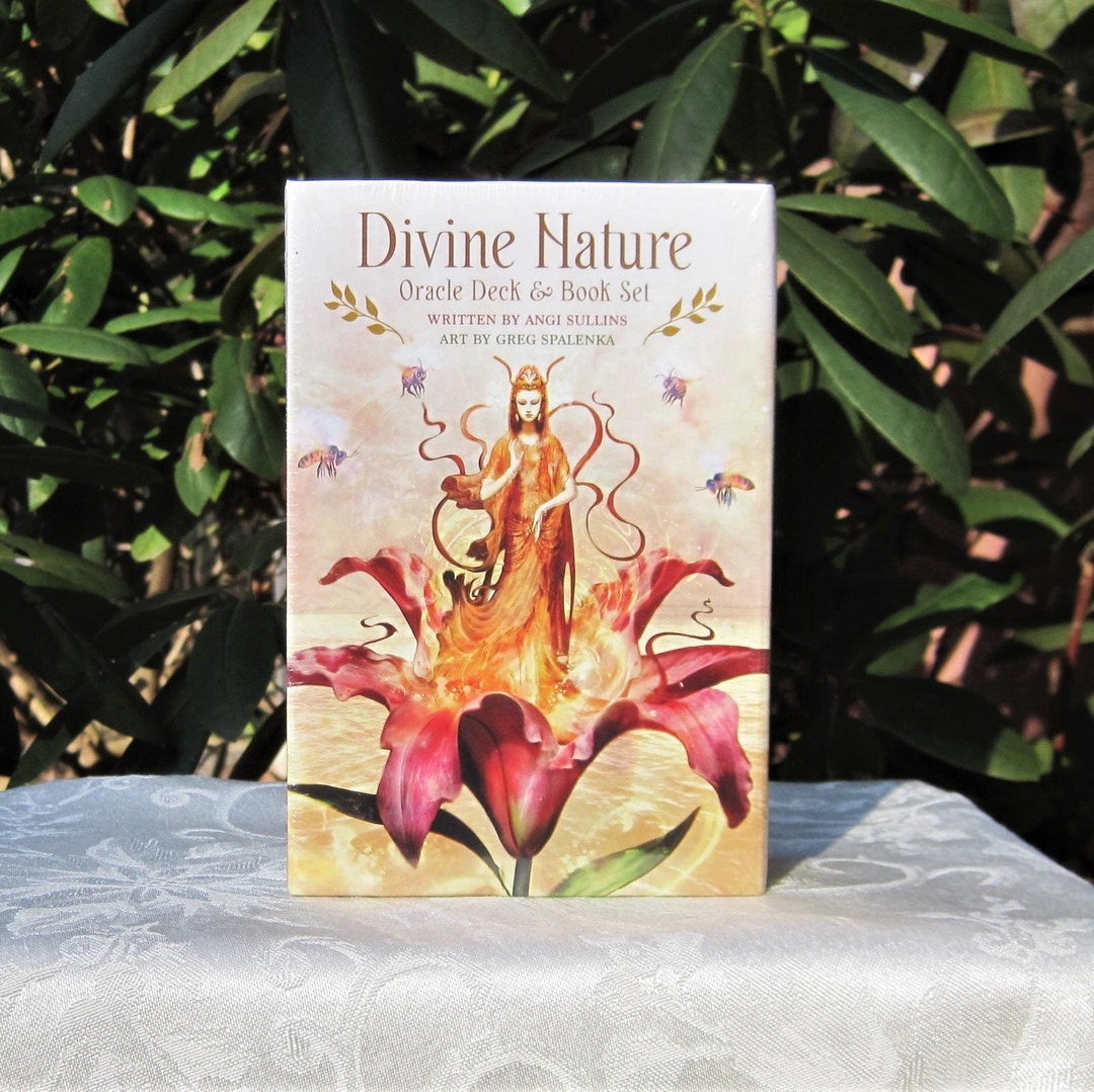 DIVINE NATURE Oracle Card Deck & Guidebook by Angi Sullins, Art by Greg