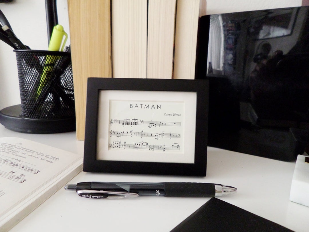 Mini Film Score Sheet Music Art Framed In A Miniature 3x4 Etsy