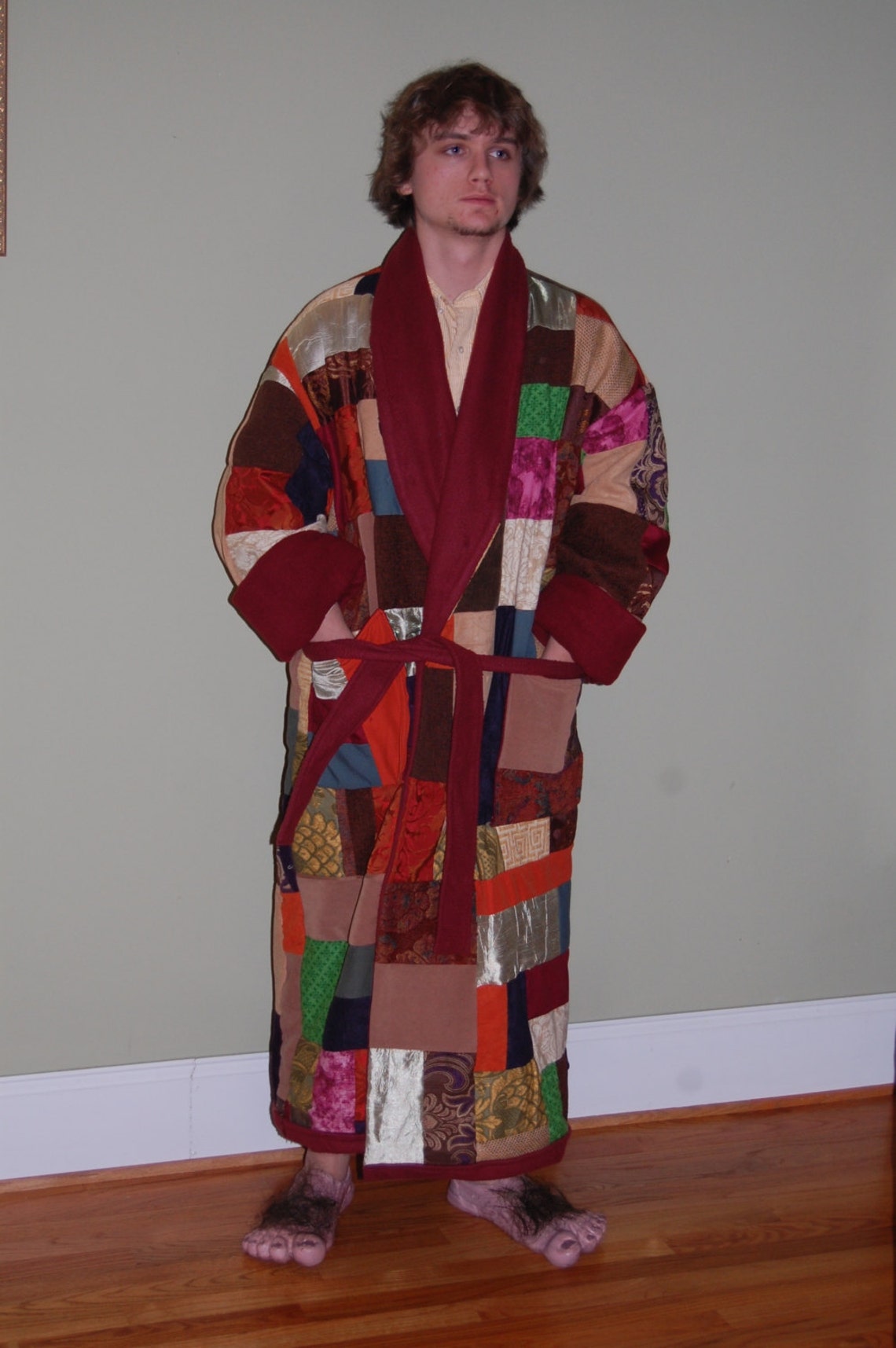 Bilbo Baggins Patchwork Robe Etsy