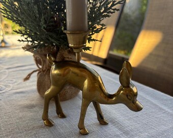 Brass Deer Candleholder — The Dressed Home