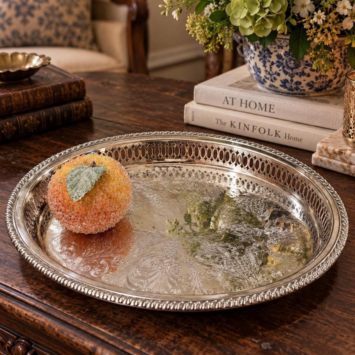 Leonard Silverplate Tray Vintage - Etsy