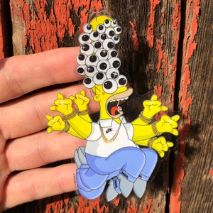 Lysergic Homer - Clear Vinyl Sticker