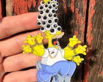 Lysergic Homer - Clear Vinyl Sticker