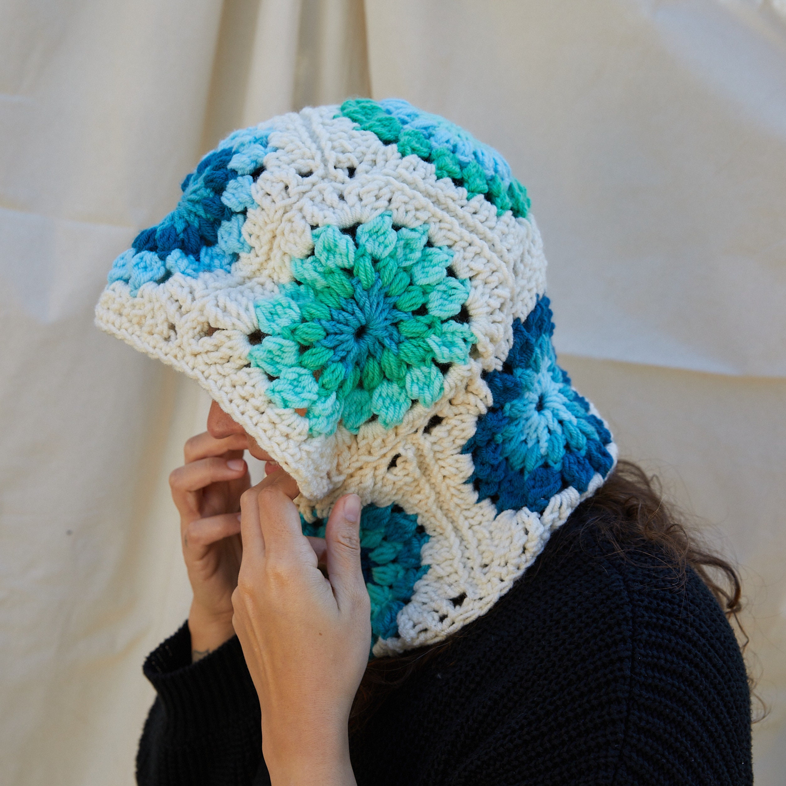 Aqua Dreams Handmade Crochet Balaclava Instagram main image 4