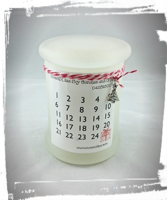 100% Sweet-D-Lites Australian Hand Made Soy Wax Metro Jar Medium Advent Candle