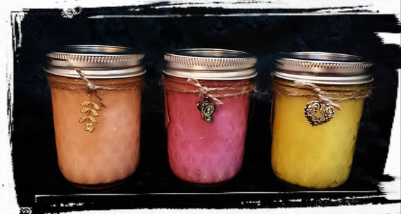 100% Soy Wax  Australian Hand Made  Mason Jar Soy Candles 237mls {Small}  approx 54+ hours burn time
