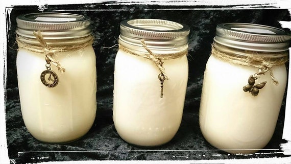 100% Soy Wax  Australian Hand Made  Mason Jar Soy Candles {Medium} 80+hrs approx burn time