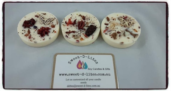 100% Australian Hand Made Soy Wax Space Fresheners Round