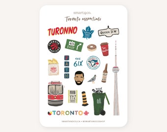 TORONTO ESSENTIALS Sticker Sheet | Bullet Journal Stickers, Planner Stickers, Scrapbook Stickers
