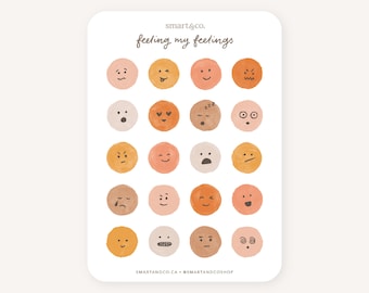 FEELING MY FEELINGS Sticker Sheet | Bullet Journal Stickers, Planner Stickers, Scrapbook Stickers