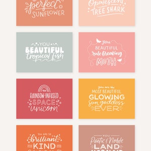 Leslie Knope Compliments Hand Lettered Postcards Inspired by Parks and Recreation // Postcard Set of 8 image 2