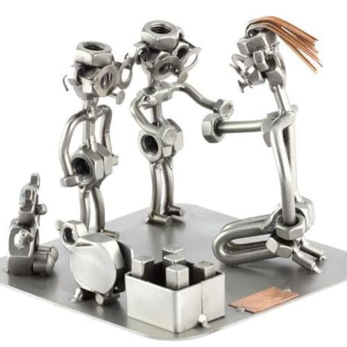 Nuts and Bolts Sculpture mini Plane B52 Handmade Etsy