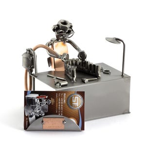 Figurine en métal "Prothésiste Avec Porte-Cartes De Visite" - Idées Cadeaux fait main
