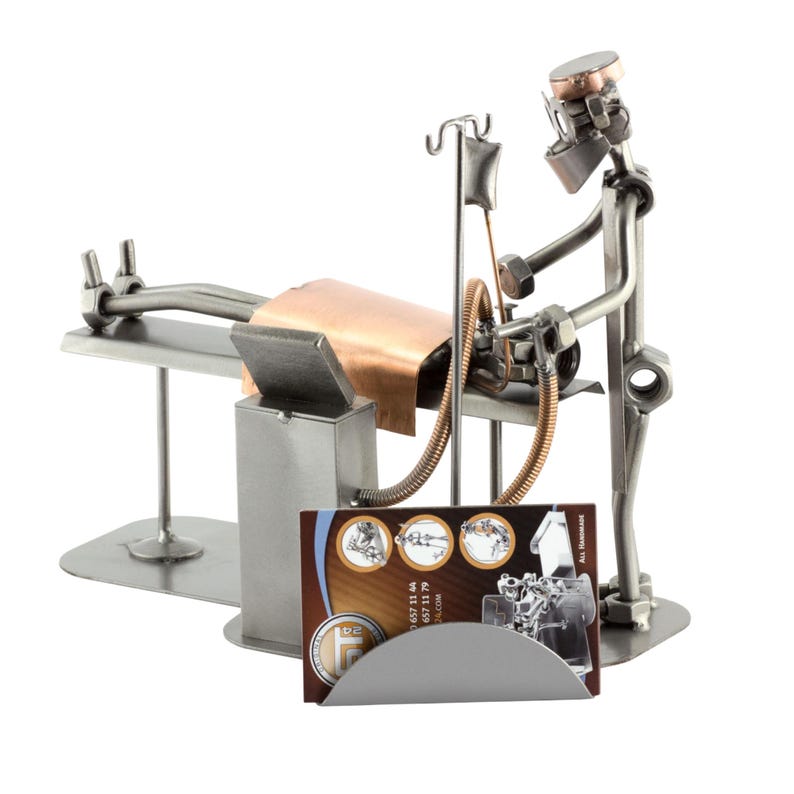Nuts and bolts sculpture "Anesthesiologist (CRNA)" - Handmade ornament figurine image 4