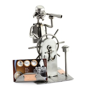 Figurine en métal "Capitaine Avec Porte-Cartes De Visite" - Idées Cadeaux fait main