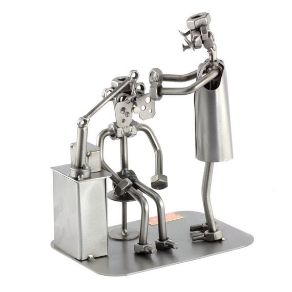 Nuts and bolts sculpture Oculist Handmade Etsy