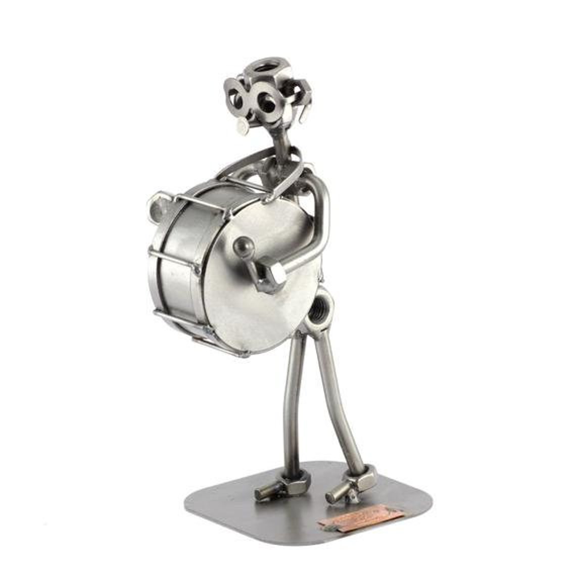 Nuts and bolts sculpture Drummer Handmade Etsy