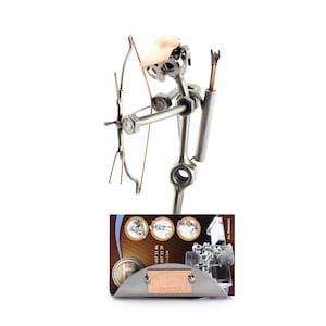 Figurine en métal "Archer Avec Porte-Cartes De Visite" - Idées Cadeaux fait main