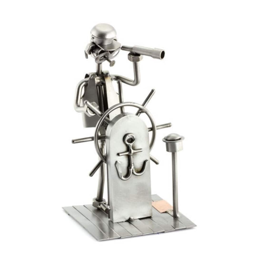 Nuts and Bolts Sculpture captain Handmade Ornament Figurine Etsy