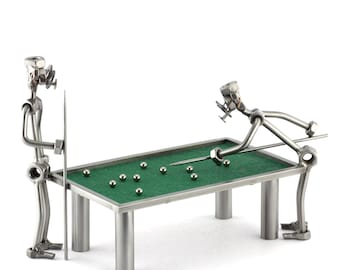 Figurine en métal "Billard" - Idées Cadeaux fait main