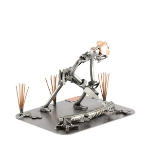 Nuts and bolts sculpture &quot;Lumberjack&quot; - Handmade ornament figurine