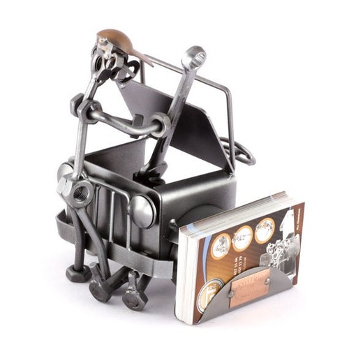 Nuts and Bolts Sculpture car Experts With Business Card Etsy