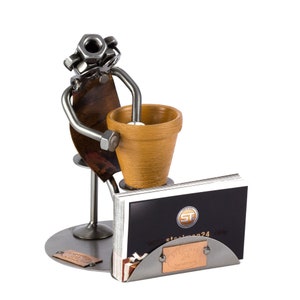 Figurine en métal "Céramiste avec Porte-Cartes De Visite" - Idées Cadeaux fait main