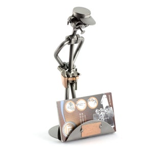Figurine en métal "Gendarme Avec Porte-Cartes De Visite" - Idées Cadeaux fait main