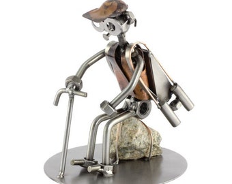 Figurine en métal "Marcheur" - Idées Cadeaux fait main