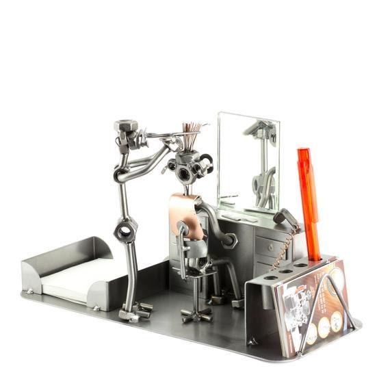 Nuts and Bolts Sculpture hairdresser Desk Organizer Etsy