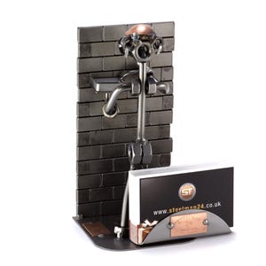 Figurine en métal "Jointoyeur avec Porte-Cartes De Visite" - Idées Cadeaux fait main