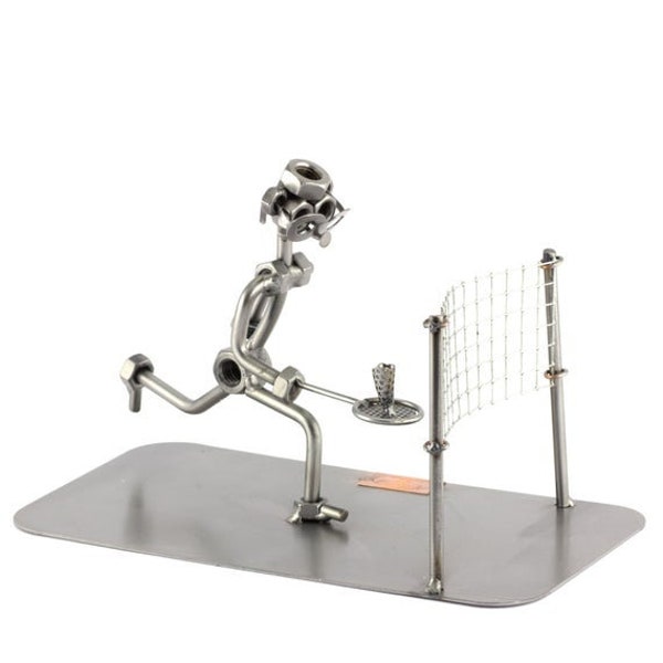 Schraubenmännchen Badminton - original Steelman24 Metallskulptur - das perfekte Geschenk