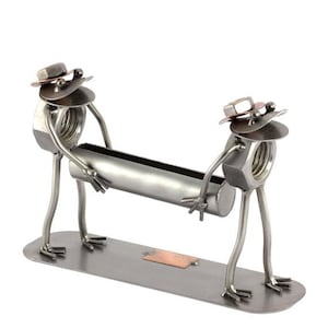 Figurine en métal "Tête De Grenouille - Cartes Professionnelles" - Idées Cadeaux fait main