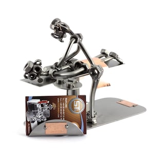 Figurine en métal "Masseur Avec Porte-Cartes De Visite" - Idées Cadeaux fait main