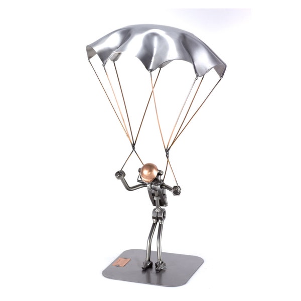 Figurine en métal "Parachutiste" - Idées Cadeaux fait main