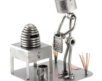Schraubenmännchen Imker - original Steelman24 Metallskulptur - das perfekte Geschenk