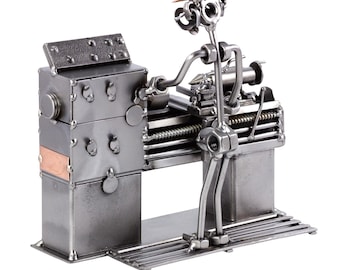 Figura in Metallo "Tornitore" - idea regalo fatta a mano