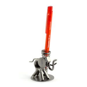 Schraubenmännchen Elefant Stifthalter - original Steelman24 Metallskulptur - das perfekte Geschenk