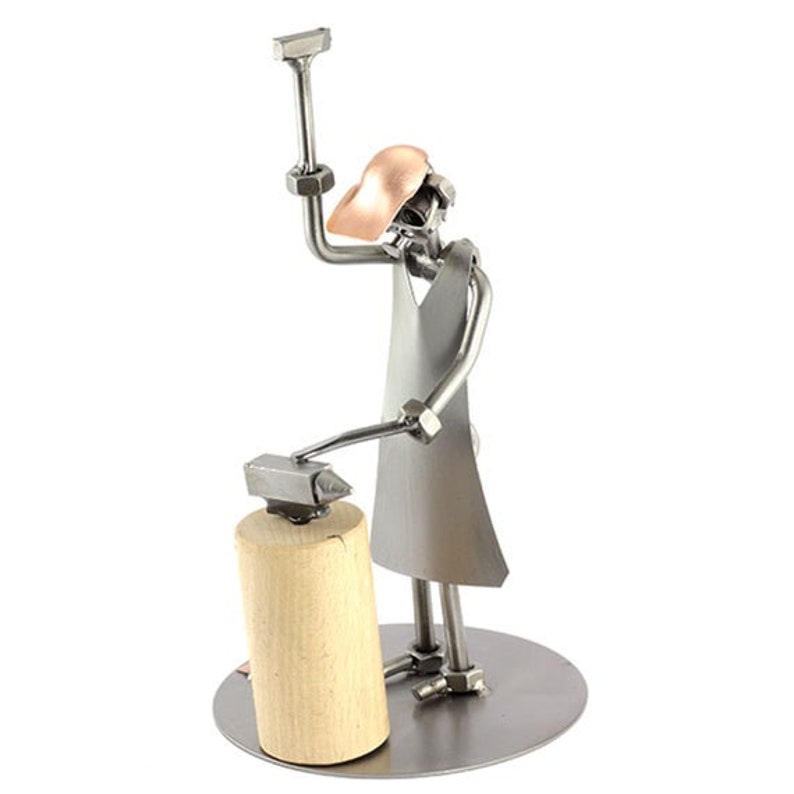 Nuts and Bolts Sculpture blacksmith Handmade Etsy