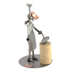 Figura de Metal &quot;Herrero&quot; - Idea de regalo hecho a mano