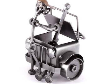 Figurine en métal "Steelman24 0210 MÉCANICIEN automobile- personnage de métal" - Idées Cadeaux fait main