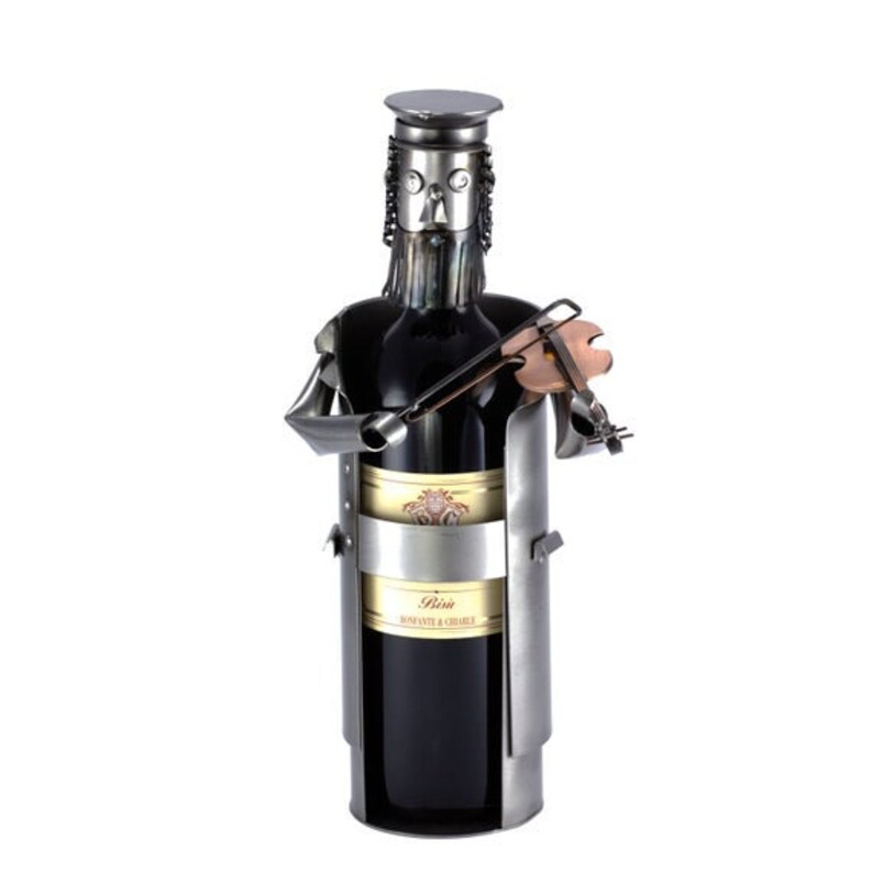 Nuts and bolts sculpture Wine Bottle Holder Etsy